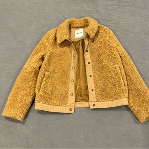 MOVING SALE Madewell Sherpa Portland Jacket size xs
